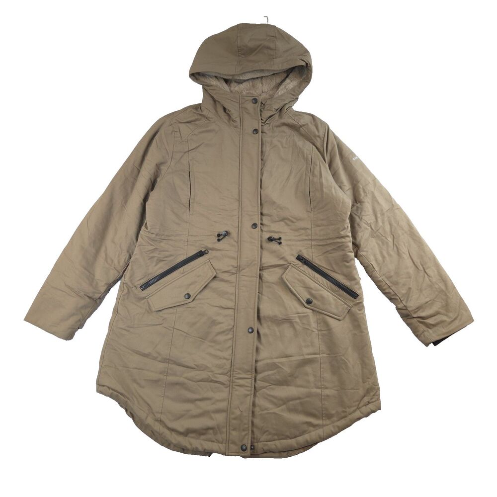 Orolay Fleece Lined Hooded Parka Jacket Khaki XL Gorpcore Utility Outdoor